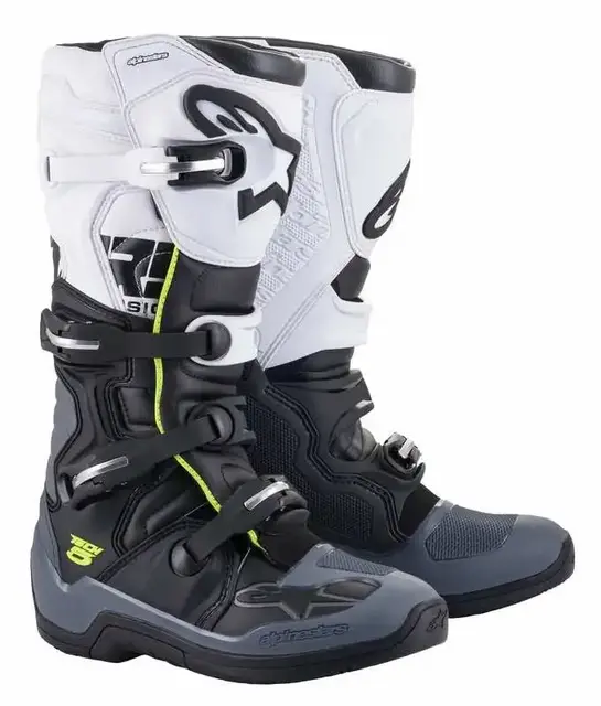 Alpinestars Tech 5 Støvler 42 Svart/Grå/Hvit 