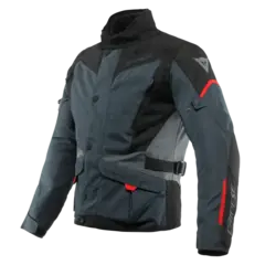 Dainese Tempest 3 Motorsykkel Jakke 44 Svart/R&#248;d  D-Dry Vanntett