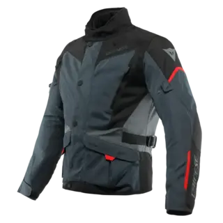 Dainese Tempest 3 Motorsykkel Jakke Svart/Rød  D-Dry Vanntett