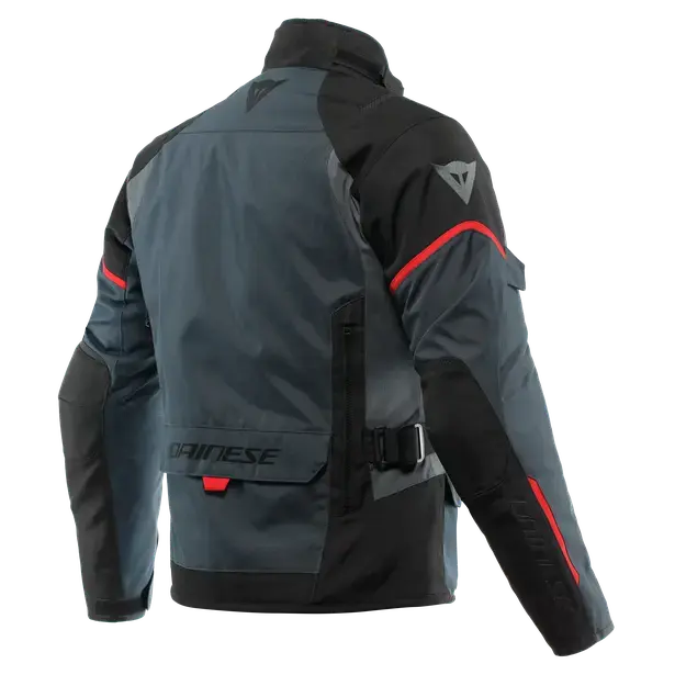 Dainese Tempest 3 Motorsykkel Jakke 44 Svart/Rød  D-Dry Vanntett 