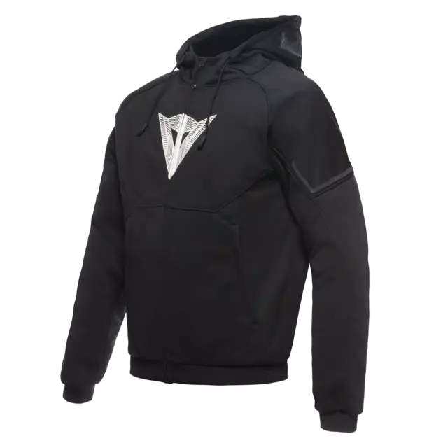 Dainese Daemon-x hoodie 50 Sort/Hvit 