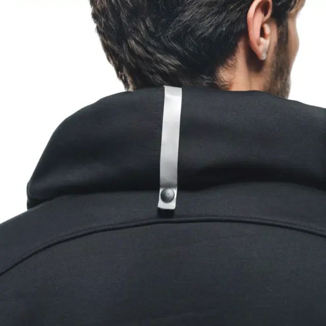 Dainese Daemon-x hoodie 50 Sort/Hvit 