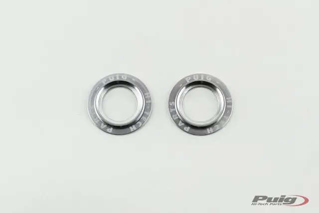 Puig PHB19 Fork/Swing Arm Protector Spa res | Silver Rings 