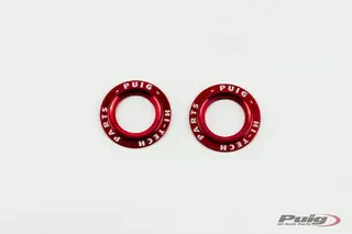 Puig PHB19 Fork/Swing Arm Protector Spa res | Red Rings