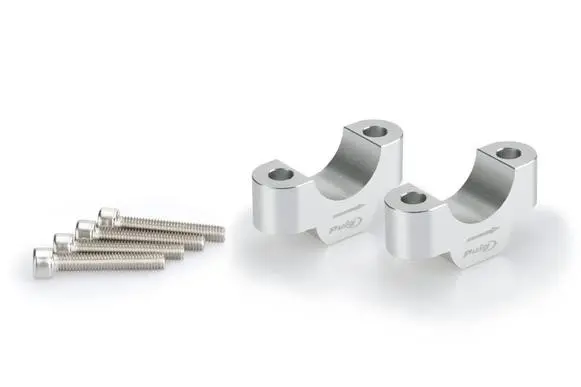 Puig Handlebar Risers - 20mm Rise Sølv 