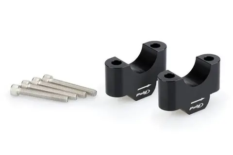 Puig Handlebar Risers - 30mm Riser Sort