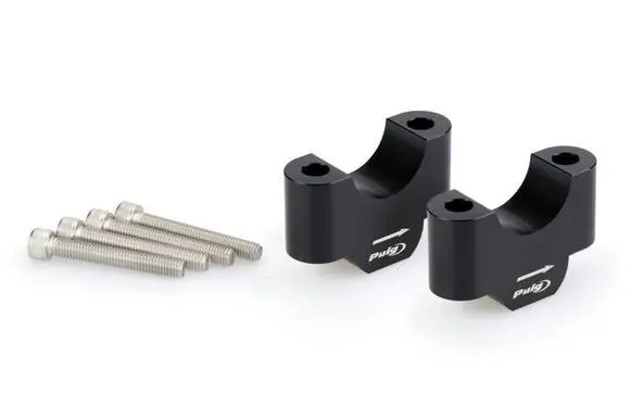 Puig Handlebar Risers - 30mm Riser Sort 