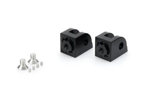 Puig Adjustable Rider Footpeg Adaptor Sort, Del 1