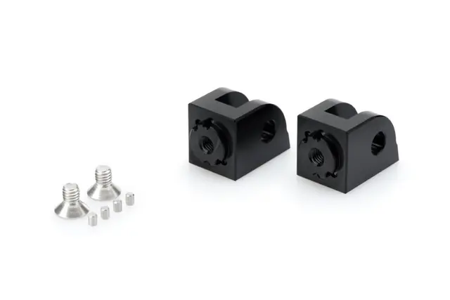 Puig Adjustable Rider Footpeg Adaptor Sort, Del 1 