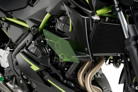 Puig Side Downforce Spoilers | Green | Kawasaki Z 650 2020&gt;