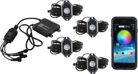 Moose Racing Rocklghts Kt Rgb 4Pod Rocklghts Kt Rgb 4Pod