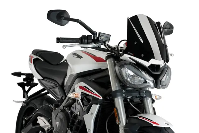 Puig Sport Screen | Black (Opaque) | Tr iumph Street Triple 765 R 2020> 