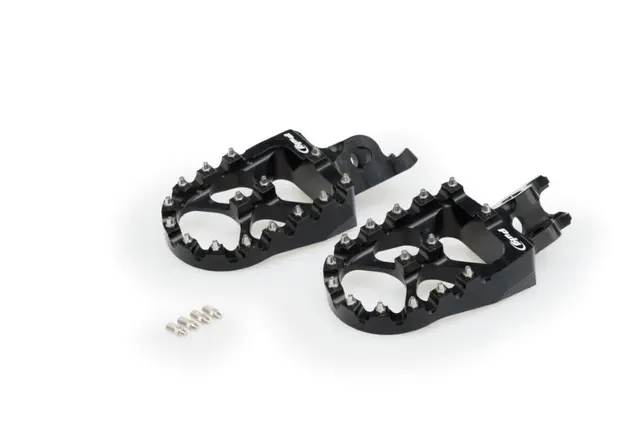 Puig Off-Road Footpegs | Black | Kawasa ki KX450 2021> 