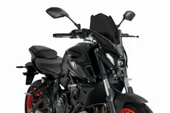 Puig Touring Screen -  M&#248;rk Sotet Yamaha MT-07 2021&gt;