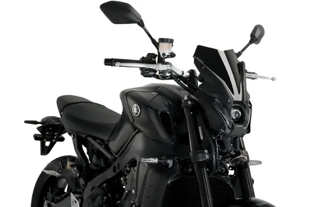 Puig Sport Screen - Sort (Opaque) Yamaha MT-09 2021> 
