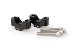 Puig Handlebar Risers - 20mm Rise | Bla ck |