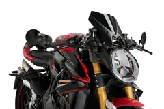 Puig Sport Screen | Black (Opaque) | MV Agusta Brutale 1000 RR 2020&gt;