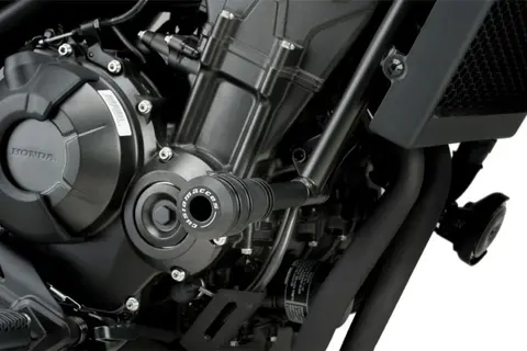 Puig Vintage 2.0 Frame Sliders - Sort Honda CMX 500 Rebel 2017>