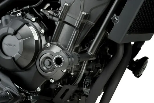 Puig Vintage 2.0 Frame Sliders - Sort Honda CMX 500 Rebel 2017> 