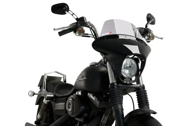Puig Batwing SML Touring Screen | Light Smoke | Harley Davidson Dyna Street Bo 