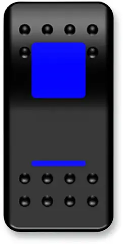 Moose Utility Switch Rocker On/Off Blue Switch Rocker On/Off Blue