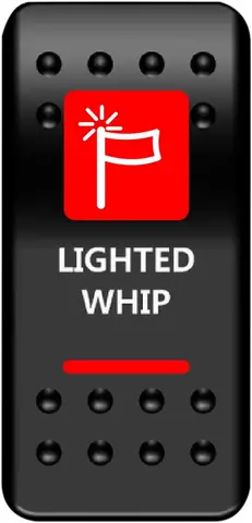 Moose Utility Switch Rocker Ligtwhip-Rd Switch Rocker Ligtwhip-Rd