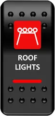 Moose Utility Switch Rocker Roof Lt-Red Switch Rocker Roof Lt-Red