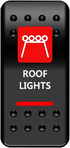 Moose Utility Switch Rocker Roof Lt-Red Switch Rocker Roof Lt-Red
