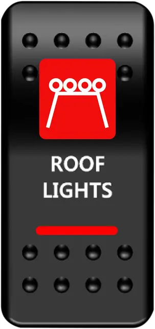 Moose Utility Switch Rocker Roof Lt-Red Switch Rocker Roof Lt-Red 