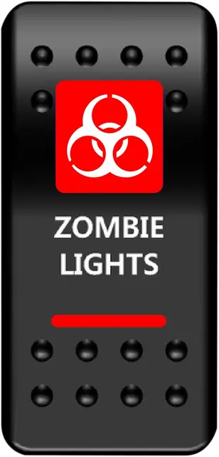 Moose Utility Switch Rcker Zmbie Lt-Red Switch Rcker Zmbie Lt-Red 