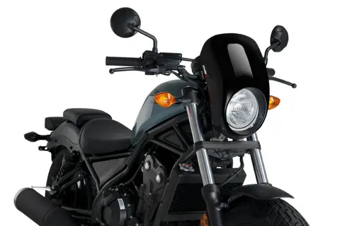 Puig Anarchy Screen - Sort Honda CMX500 Rebel 2017&gt;2019