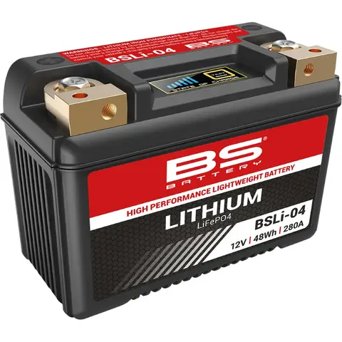 BS Battery lithium BSLI04 Tilsvarer Yuasa YTZ10S