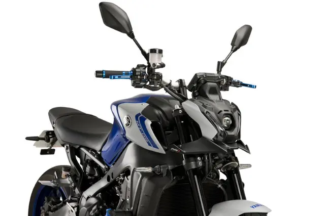 Puig Naked Downforce Spoilers | Matte B lack | Yamaha MT-09 2021> 
