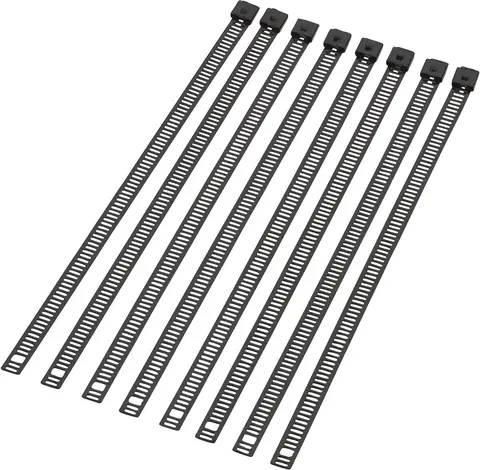 Moose Racing Cable Tie Black 8&quot; 8Pk 8&quot; Cable Ties Ladder Style Stainless St