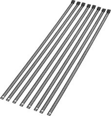 Moose Racing Cable Tie Black 14&quot; 8Pk 14&quot; Cable Ties Ladder Style Stainless S