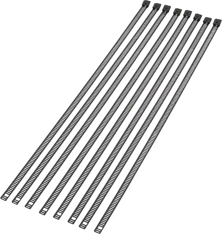 Moose Racing Cable Tie Black 14" 8Pk 14" Cable Ties Ladder Style Stainless S