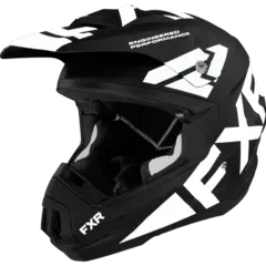 FXR Torque Team Hjelm Black/White | XS