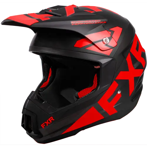 FXR Torque Team Hjelm Black/Red | XS 