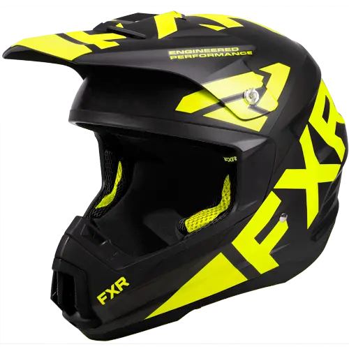 FXR Torque Team Hjelm Sort/Gul | XS 