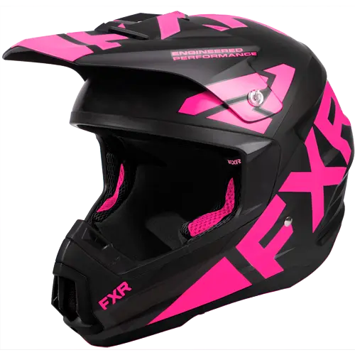 FXR Torque Team Hjelm Sort / Rosa | XL 