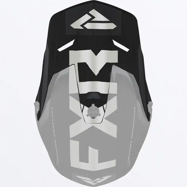 FXR Clutch Evo LE Hjelm Skygge Black/Silver 
