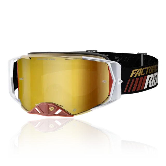FXR Factory Ride Crossbrille Elite - Sort / Gull 