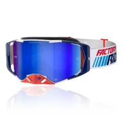 FXR Factory Ride Crossbrille Hvit/bl&#229;