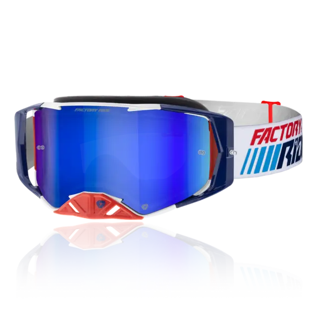 FXR Factory Ride Crossbrille Hvit/blå 