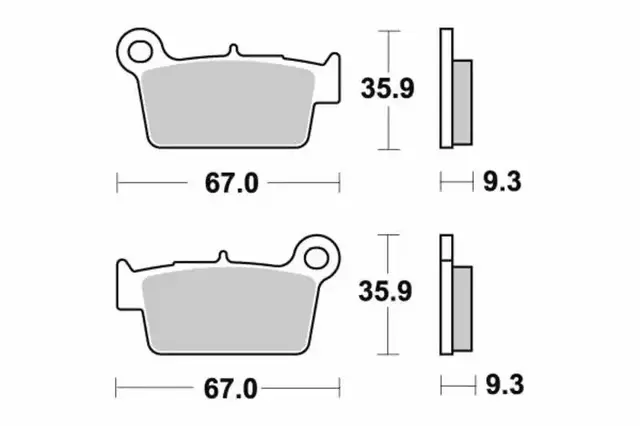 Sbs Bremseklosser Racing Sintered Bak 
