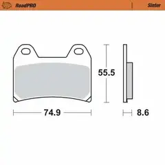 Moto Master bremseklosser Sinter Front 690 Duke / 1050-1290 ADV