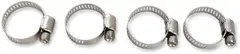 Moose Racing Clamp Hose Ss 10-25Mm 4Pk Hose Clamps 10-25Mm 4-Pack