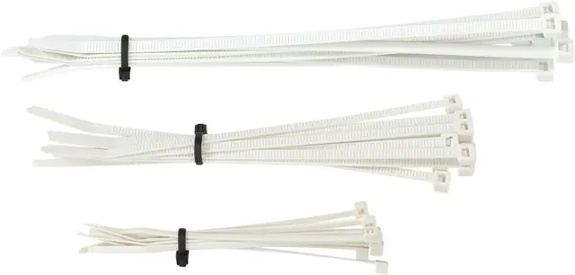 Moose Racing Cable Ties White 30Pk Cable Ties 4" | 6" | 8" White 30-Pack 