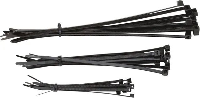 Moose Racing Cable Ties Black 30Pk Cable Ties 4" | 6" | 8" Black 30-Pack 