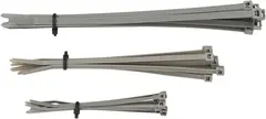 Moose Racing Cable Ties Grey 30Pk Cable Ties 4&quot; | 6&quot; | 8&quot; Gray 30-Pack